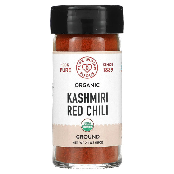 Organic Kashmiri Red Chili, Ground, 2.1 oz (59 g)