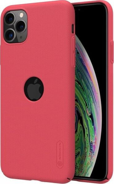 Nillkin Nillkin Super Frosted Shield - Etui Apple iPhone 11 Pro Max z wycięciem na logo (Bright Red)