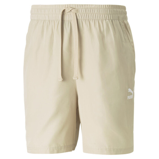 Puma Classics 6 Inch Shorts Mens Beige Casual Athletic Bottoms 53806888