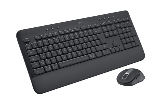 Logitech Signature MK650 Combo for Business - Full-size (100%) - Bluetooth - Membrane - QWERTY - Graphite - Mouse included