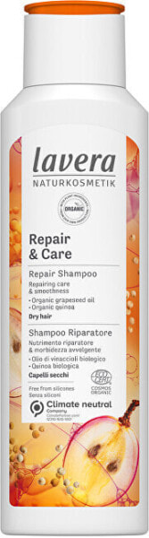 lavera Repair & Care Shampoo Интенсивный восстанавливающий шампунь для сухих и напряженных волос 250 мл