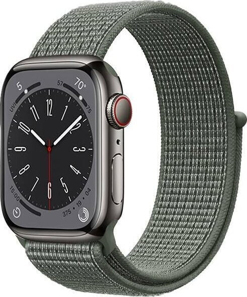 Crong Crong Nylon - Pasek sportowy do Apple Watch 42/44/45/49 mm (Military Green)