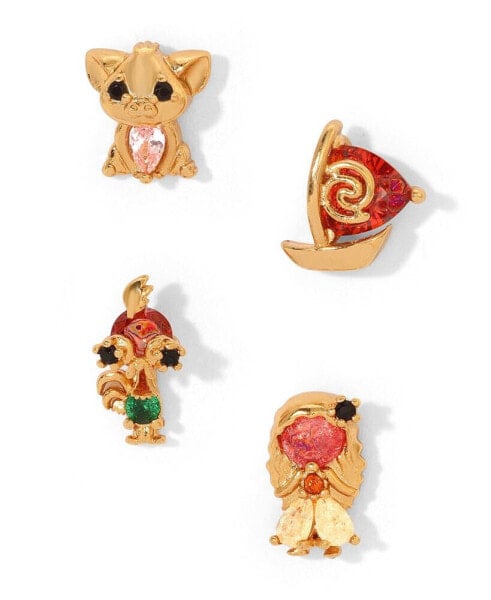 Crystal Multi-Color Disney Princess Moana Stud Earring Set