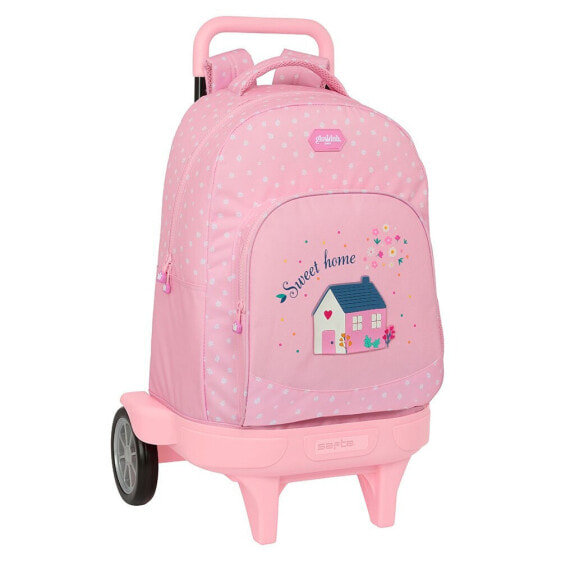 Рюкзак для детей с колесами "Sweet Home" Safta Compact GlowLab