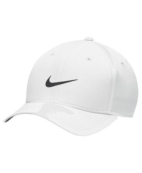 Men's White Rise Performance Adjustable Hat