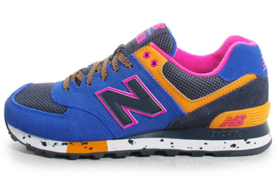 Кроссовки беговые New Balance 574 ML574BO сине-оранжевые