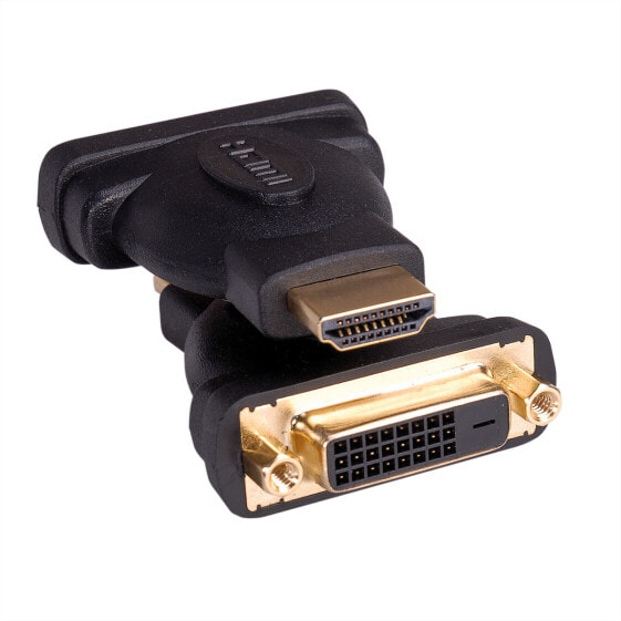 ROLINE HDMI-DVI Adapter, HDMI M - DVI F, HDMI, DVI, Black