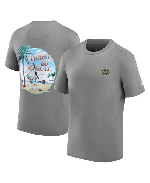 Men's Gray Notre Dame Fighting Irish Thirst and Gull T-shirt
