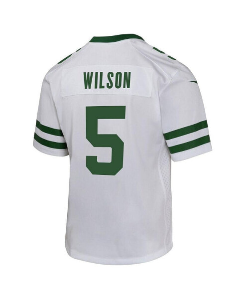 Big Boys and Girls Garrett Wilson Legacy White New York Jets Game Jersey