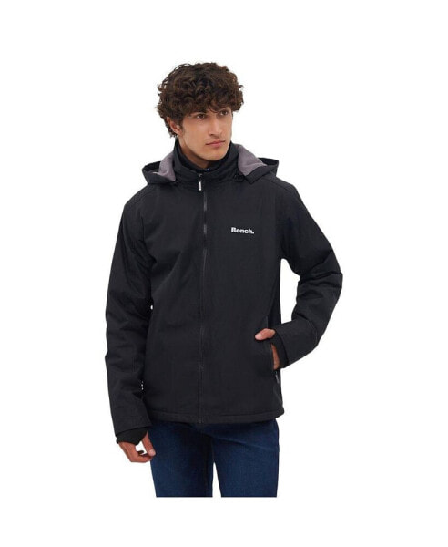 Men's Hawn Double-Faced Ripstop Hooded Bomber Jacket