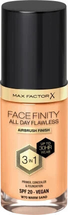 Foundation Facefinity All Day Flawless LSF 20, 70 Warm Sand, 30 ml