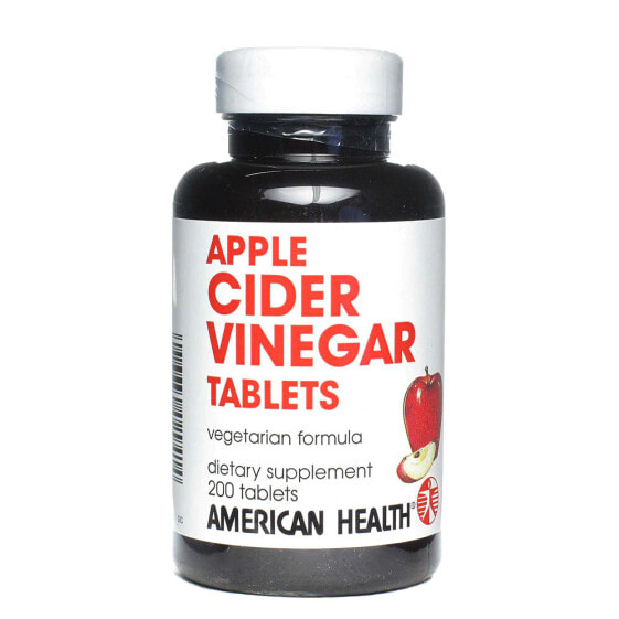 American Health Apple Cider Vinegar Яблочный уксус в таблетках 200 таблеток