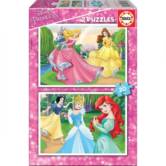 Развивающий пазл EDUCA BORRAS Disney Princess 2x20 Pieces