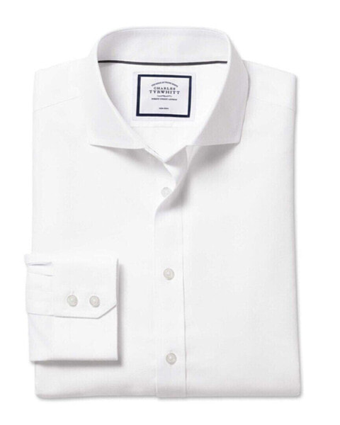 Charles Tyrwhitt Non-Iron Ludgate Weave Cutaway Extra Slim Fit Shirt Men's