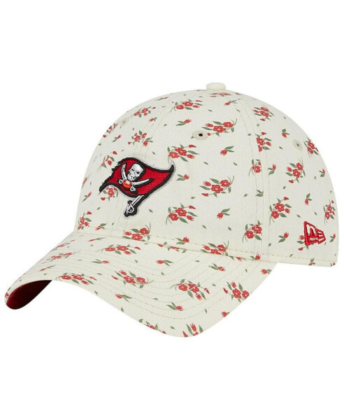Men's Cream Tampa Bay Buccaneers Bloom 9TWENTY Adjustable Hat