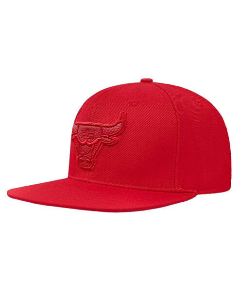 Men's Red Chicago Bulls Triple Tonal Snapback Hat