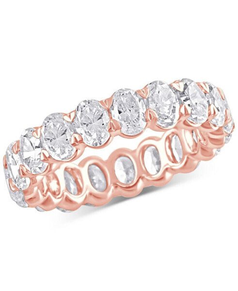 Certified Lab Grown Diamond Oval-Cut Eternity Band (4 ct. t.w.) in 14k Gold