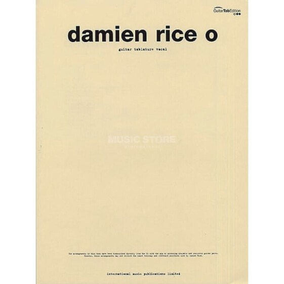 Faber Music Damien Rice: O