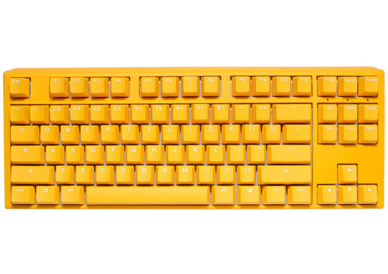 Ducky One 3 Yellow TKL - Tenkeyless (80 - 87%) - USB - Mechanical - Yellow