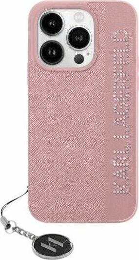 Karl Lagerfeld Karl Lagerfeld KLHCP15SPSAKDGCP iPhone 15 / 14 / 13 6.1" różowy/pink hardcase Saffiano Rhinestones & Charm