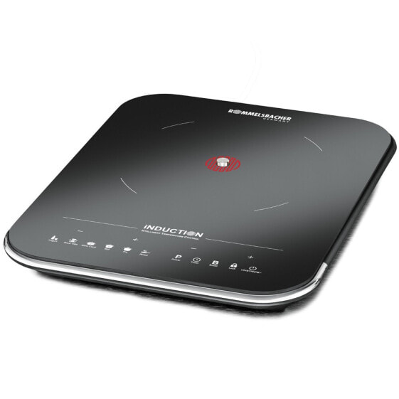 ROMMELSBACHER CTS 2000/IN - Black - Silver - Countertop - Zone induction hob - Glass-ceramic - 1 zone(s) - 1 zone(s)