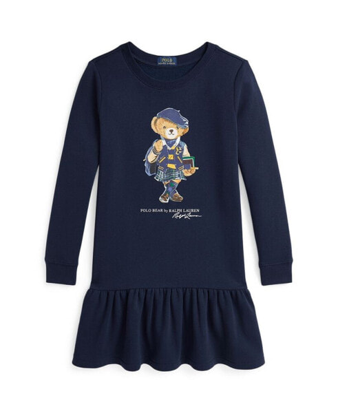 Big Girls Polo Bear Fleece Dress