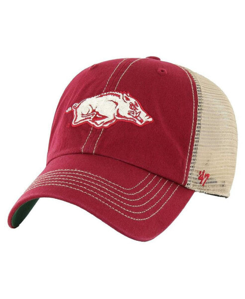 47 Brand Men's Cardinal Arkansas Razorbacks Trawler Clean Up Adjustable Hat