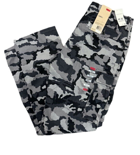 Levis Relaxed Fit Ace Cargo Pants Color Dark Grey Camouflage 0019