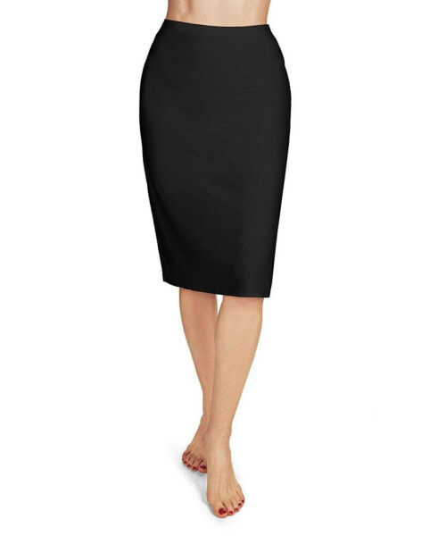 Women's Seamless High-Waisted Bonded Full Slip Skirt