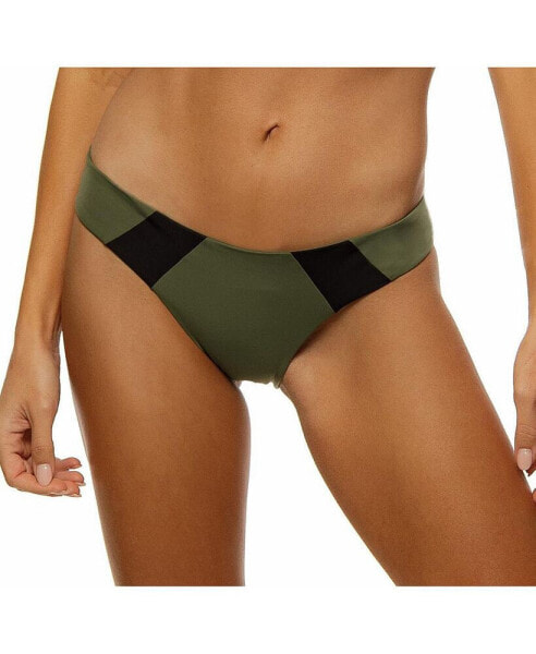 Women's Color Block Reversible Classic Bikini Bottom