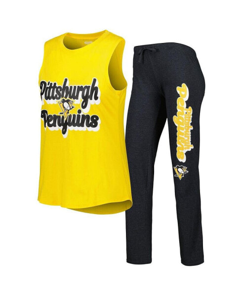 Пижама Concepts Sport Pittsburgh Penguins Gold Meter & Pants