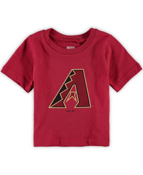 Infant Boys and Girls Red Arizona Diamondbacks Primary Team Logo T-shirt