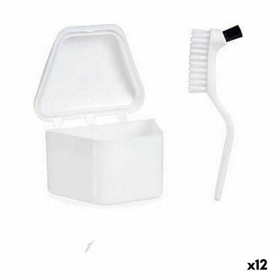 Набор для зубных протезов Белый полипропилен (12 штук)