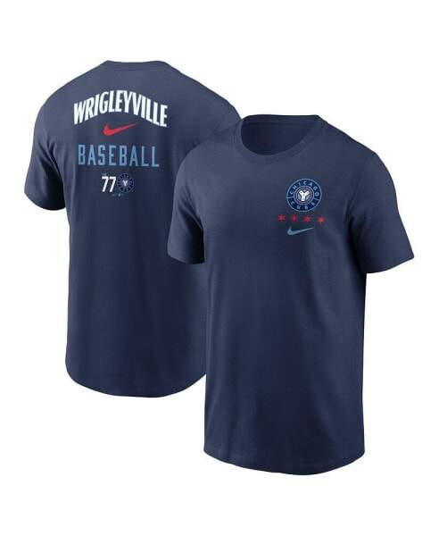 Men's Navy Chicago Cubs City Connect 2-Hit T-shirt