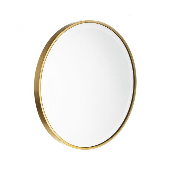 Настенное зеркало 40 x 2,8 x 40 cm Стеклянный Позолоченный Алюминий