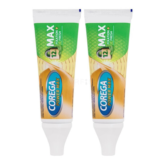 Corega Power Max Fixation+ Fresh Duo 2x40 g fixiercreme unisex Fixiercreme 2 x 40 g