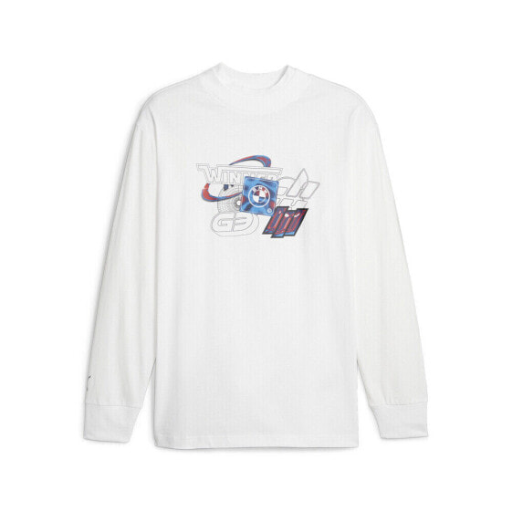 Футболка PUMA BMW MMS Statet Graphic Crew Neck Long Sleeve