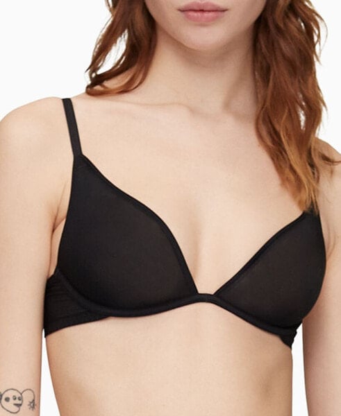 Women's Sheer Marquisette Unlined Plunge Bra QF6727