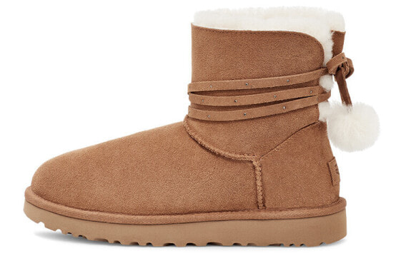 Кроссовки UGG Mini Bailey Bow Pom 1125382-CHE