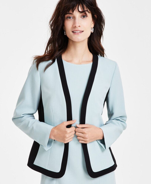 Women's Open-Front Collarless Jacket