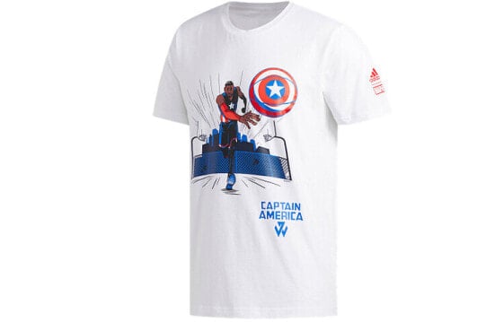 Футболка мужская Adidas x Marvel "Капитан Америка" DU6816