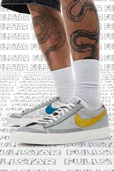 Blazer Low '77 Leather Sneaker Hakiki Deri Günlük Spor Ayakkabı Ayakkabı Gri