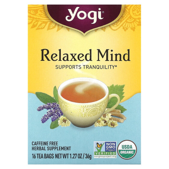 Relaxed Mind, Caffeine Free, 16 Tea Bags, 1.27 oz (36 g)