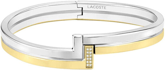 Solid steel bracelet with zircons Impression 2040003