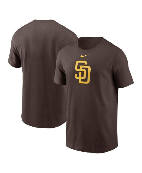 Men's Brown San Diego Padres Fuse Logo T-Shirt