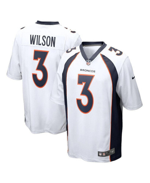 Men's Russell Wilson White Denver Broncos Game Jersey