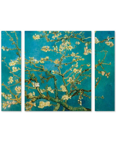 Vincent van Gogh 'Almond Branches In Bloom' Multi Panel Art Set Large - 41" x 30" x 2"