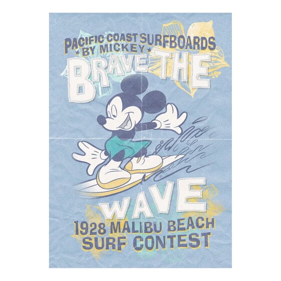 Детский настенный декор Komar Fototapete Mickey Brave the Wave