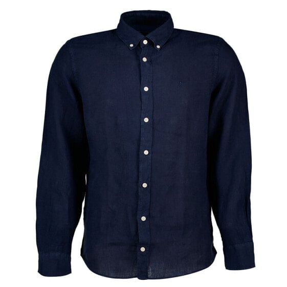 HACKETT Garment Dyed Linen B long sleeve shirt