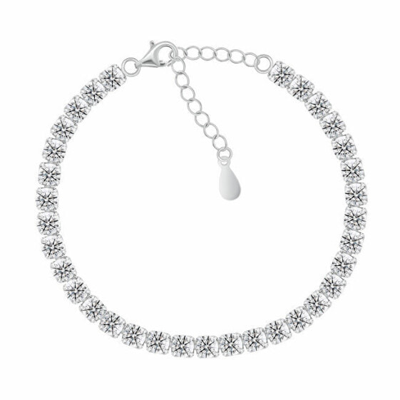 Sparkling tennis bracelet with zircons BRC174W